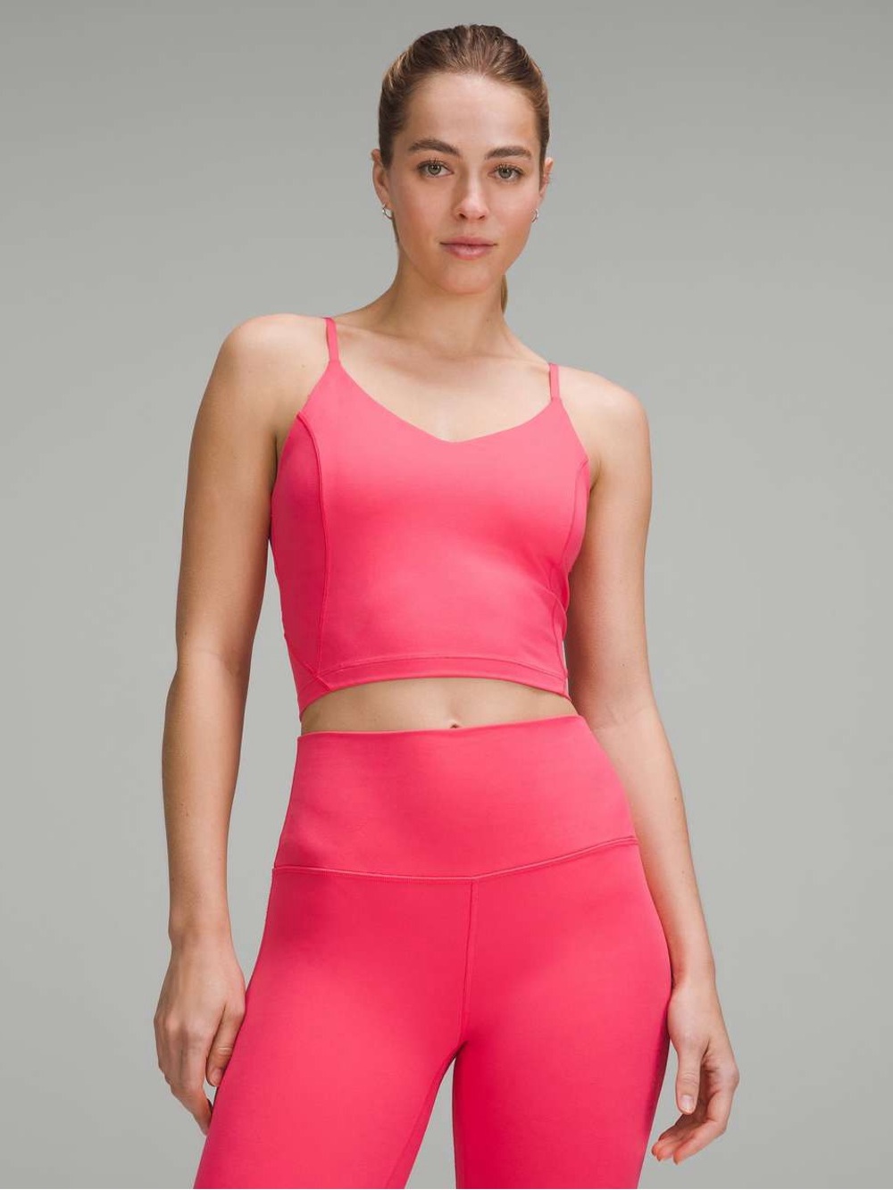 Lululemon Align Cropped Cami Tank Top *Light Support, C/D Cup | Glaze Pink